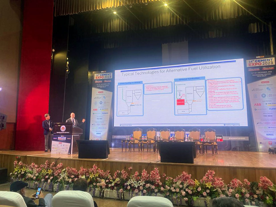 Presentation at 14th Cement Expo in Delhi, India